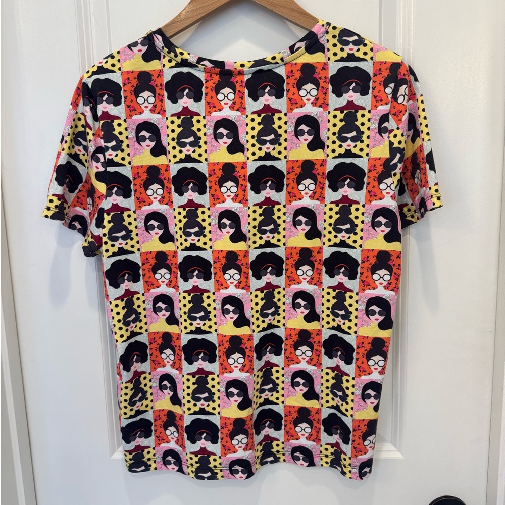 Alice + Olivia Multicolor Graphic Tee - Picture 2 of 3